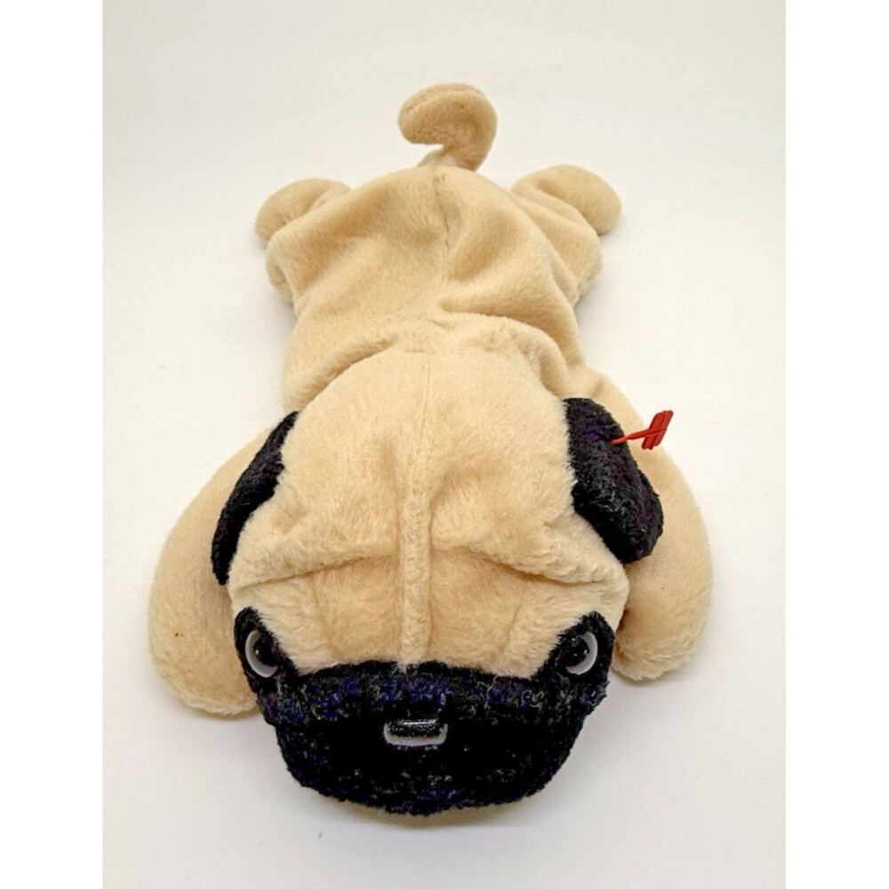 TY Beanie Baby Pugsly Pug Dog Plush 1996 Retired New No Tags Stuffed Animal